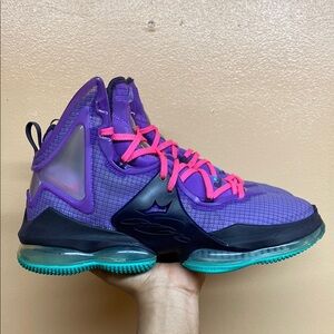 Nike LeBron 19 “DJ Bron Wild Berry Hyper Pink Teal”